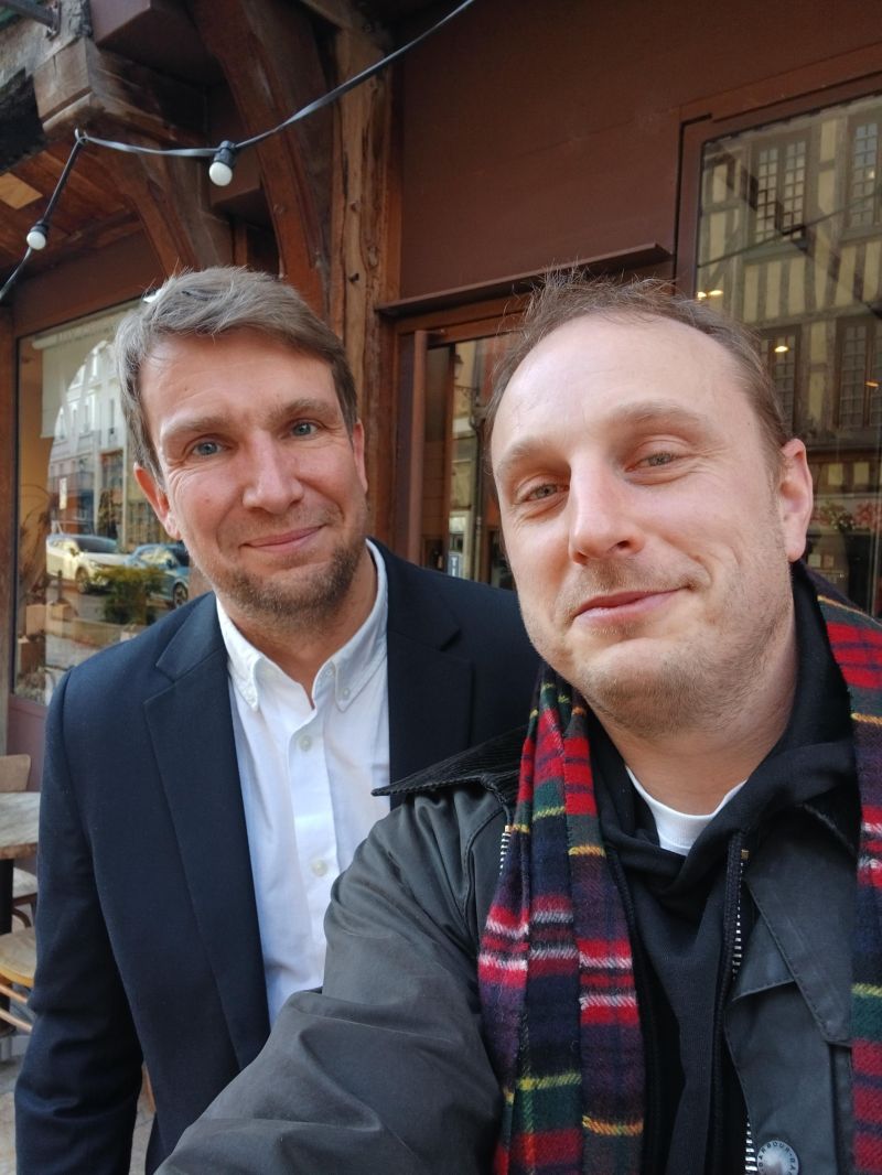 Déjeuner avec Samuel Dumas aux Crieurs de vin