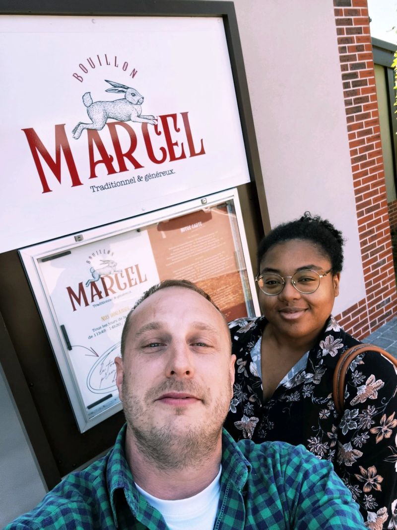 Déjeuner avec Monica Chodaton au Bouillon Marcel